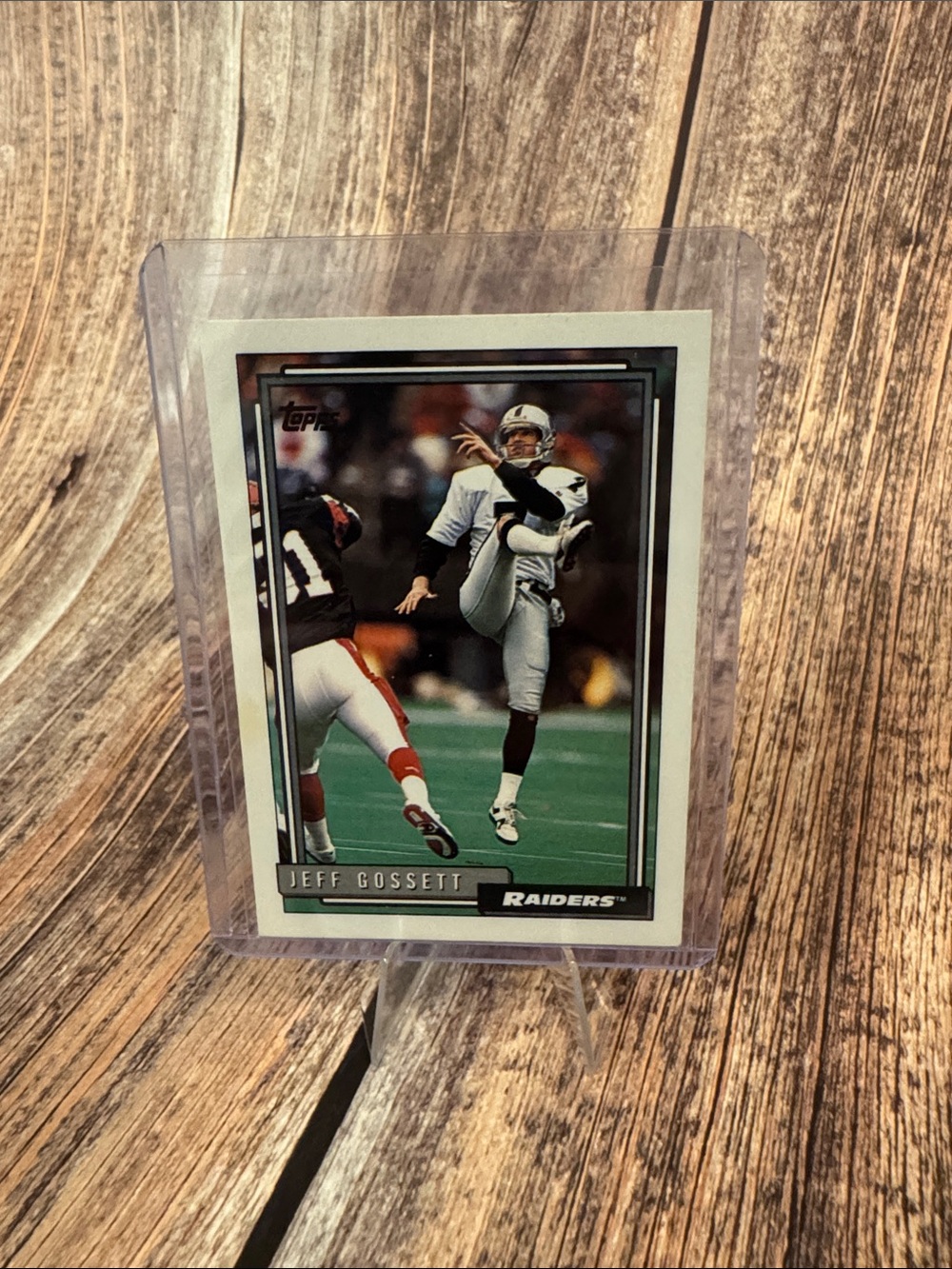 VTG 1992 Jeff Gossett P #147 Raiders Football Trading Card Item #ME766